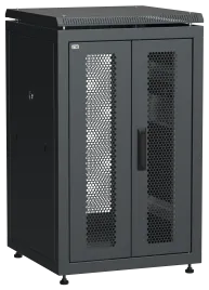 ITK LINEA N 18U 600х600мм распаш. перф. дв. задн. перф. чер.