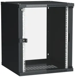 ITK Шкаф LINEA WE 15U 600x600мм дверь стекло черный