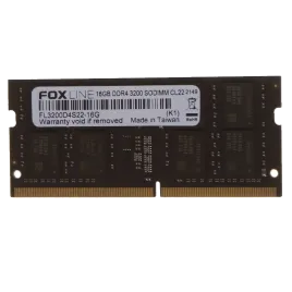 Foxline SODIMM 16GB 3200 DDR4 CL22 (2Gb*8)