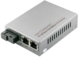 Медиаконвертер/ OSNOVO Медиаконвертер FE, 2*10/100Base-T, 1 оптический порт (SC, tx1550нм/rx1310нм)...