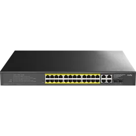 Коммутатор/ 24-Port 10/100/1000M PoE+ Switch 300W, 24-Port 10/100/1000