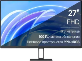 Монитор Xiaomi 27" A27i 1920x1080, IPS, 16:9, 178° /178°, 100 Hz, 6 ms