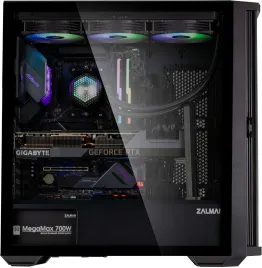 Корпус Zalman Z10 черный ATX 10x120mm 2x140mm 2xUSB3.0 audio bott PSU [Z10]