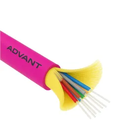 Волоконно-оптический кабель ADVANT ADVOM4-FO08-UV-LM, тип волокна MM 50/125 (OM4), количество волокон: 8, среда использования: Внутренняя/Внешняя, внешняя оболочка: LSZH, цвет: Маджента. Внешний диаметр: 5,5