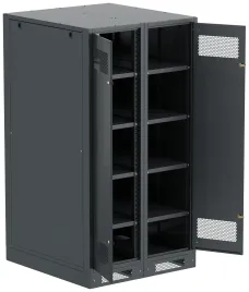 ITK LINEA B Шкаф (пустой) 1700х900мм дверь двуст. мет. чер.