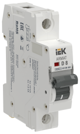 ARMAT Авт. выкл. без тепл. расц. M10N-MA 1P D 8А IEK