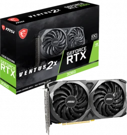Видеокарта/ VGA MSI NVIDIA GeForce RTX 3060 VENTUS 2X 12G OC 12GB, GDD
