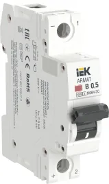 ARMAT Авт. выкл. M06N-DC 1P B 0,5А IEK