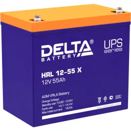 Батарея DELTA серия HRL-X, HRL 12-55 X, напряжение 12В, емкость 55Ач (