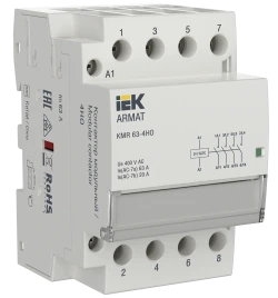 ARMAT Контактор модульный KMR 63А 24В AC/DC 4НО IEK