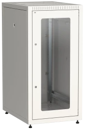 ITK LINEA E 24U 600х800мм стекл. пер. дв. задн. метал. сер.