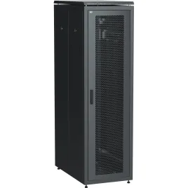Шкаф сетевой 19" LINEA N 42U 600х1000 мм перфорированные двери черный