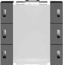 Donel Сенсорный кнопочный модуль KNX, 3 группы, 55 мм, встроенный датч