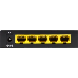 Коммутатор/ Unmanaged Switch 5x100Base-TX, metal case
