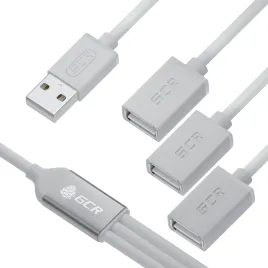 Greenconnect USB 2.0 Type-AM - 3 x USB 2.0 Type-AF 0.35 m