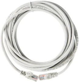 ITK RJ45(m) - RJ45(m) Cat. 5e U/UTP LSZH 10м серый