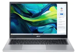 Ноутбук/ ACER Aspire Go AG15-21PT-R5GQ  15.6"(1920x1080 (матовый) IPS)/Touch/AMD Ryzen 5 7520U(2.8Ghz)/8192Mb/512PCISSDGb/noDVD/Int:UMA/Cam/BT/WiFi/50WHr/war 1y/1.8kg/Silver/Win11Home