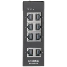 Коммутатор/ DIS-100E-8W Unmanaged Industrial Switch 8x100Base-TX, Surg