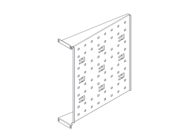 Фиксированная полка Systeme Electric, серия Uniprom, 2U, 450мм, до 15к