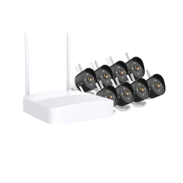 Система видеонаблюдения/ Tenda K8W-3TC Система видеонаблюдения, 8 цилиндрических уличных IP-камеры CT6 и видеорегистратор, 2304x1296, 30 кадр./сек, CMOS, 3Мп, PoE, ночная съемка, датчик движения, IP66
