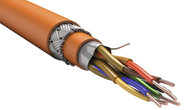 ITK Кабель RS-485 2х2х1,13 Кнг(А)-FRHF оранжевый (200м)