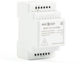 583 SKAT-12-1,0 DIN источник питания 12В 1А пластиковый корпус под DIN
