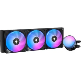Система жидкостного охлаждения/ Water Cooling System Ocypus Delta L36 BK ARGB V2 (300W, 360mm, Black, ARGB, Fans: 3x120mm, 73CFM, 2000RPM/ Pump height 60mm, 27dBA, 2650RPM, Rad thickness 27mm/ S: 1851, 1700, 1200, 115X, AM5, AM4)