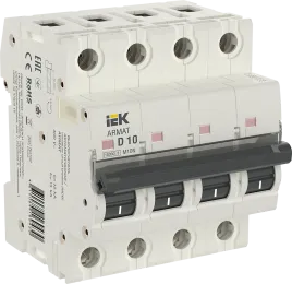 ARMAT Авт. выкл. M10N 4P D 10А IEK