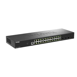 Коммутатор/ Управляемый L2 коммутатор, 24x1000Base-T, 4x10GBase-X SFP+