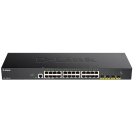 Коммутатор/ DGS-1250-28X Smart L2 Switch 24x1000Base-T, 4х10GBase-X SFP+, CLI, RJ45...