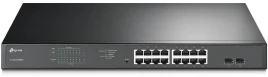 Коммутатор/ 16-Port Gigabit Easy Smart PoE+ Switch with 2 SFP...