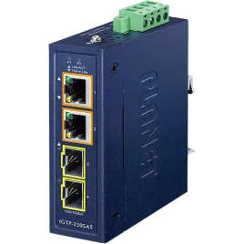 медиа конвертер/ PLANET IP30 Compact size 2-Port 100/1000X SFP +...