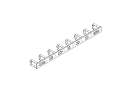 Вертикальный кабельный организатор Systeme Electric, серия Uniprom, 2x
