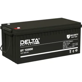 Батарея DELTA серия DT, DT 12200, напряжение 12В, емкость 200Ач (разря