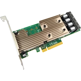 HBA адаптер Broadcom 9305-16i SGL PCIe 3.0 x8 LP, SAS/SATA 12G HBA, 16