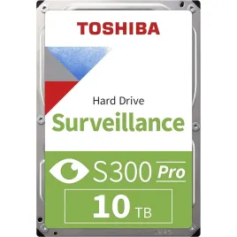 Жесткий диск/ HDD Toshiba SATA3 10Tb Surveillance S300 7200  512Mb 1 year warranty (replacement ST10000VE001, WD102PURP, MG10ADA10TE-V)