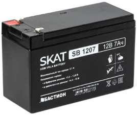 2533 SKAT SB 1207, 12В, 7Ач, максимальный ток заряда 2,1...