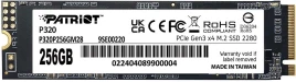 Твердотельный накопитель Patriot PCIe 3.0 x4 256GB P320P256GM28 P320 M.2...