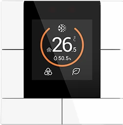 Donel Многофункциональный термостат KNX, 55 мм ЖК-экран, 2 интерфейса,