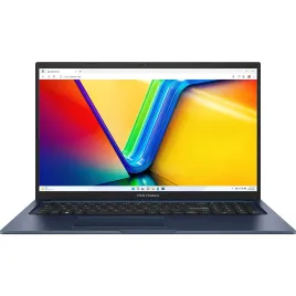 Ноутбук/ ASUS X1704VA-AU982 17.3"(1920x1080 (матовый) IPS)/Intel Core 5 120U(1.4Ghz)/16384Mb/512PCISSDGb/noDVD/Int:Shared/Cam/BT/WiFi/50WHr/war 1y/2.1kg/Quiet Blue/DOS
