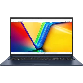 Ноутбук/ ASUS X1704VA-AU982 17.3"(1920x1080 (матовый) IPS)/Intel Core 5 120U(1.4Ghz)/16384Mb/512PCISSDGb/noDVD/Int:Shared/Cam/BT/WiFi/50WHr/war 1y/2.1kg/Quiet Blue/DOS