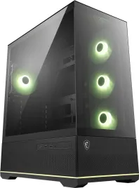 Корпус ПК без блока питания/ Case MSI MAG PANO 110R PZ, Midi-Tower, TG, 4x120mm ARGB, 2xUSB 3.2, 1xUSB 3.2 Type-C, ATX, mATX, mITX Black