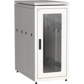 Шкаф сетевой 19" LINEA N 18U 600х1000 мм стеклянная передняя дверь сер