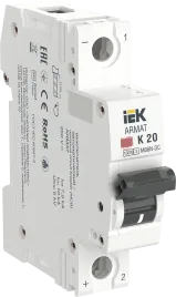 ARMAT Авт. выкл. M06N-DC 1P K 20А IEK