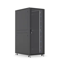 Шкаф напольный телекоммуникационный 19", 27U, 1388x600x800 мм, дверь с