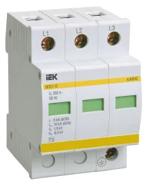 KARAT ОПС1-D УЗИП 3P In=5кА Un=230В Im=10кА IEK