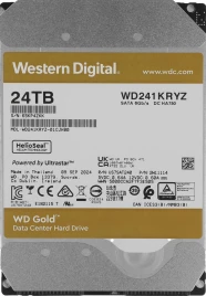 Жесткий диск WD SATA-III 24TB WD241KRYZ Server Gold 512E (7200rpm)...