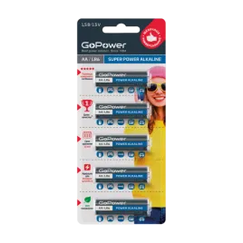 GoPower LR6 AA BL5 Alkaline 1.5V