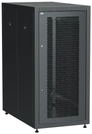 ITK LINEA E 24U 600х1000мм перф. пер. дв. задн. метал. чер.