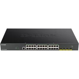 Коммутатор/ DGS-1250-28XMP Smart L2 Switch 24x1000Base-T PoE, 4х10GBas
